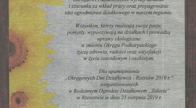 Obchody Okręgowych Dni Działkowca